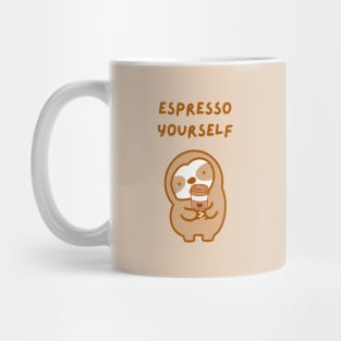 Espresso Yourself Coffee Sloth Mug